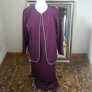 Erika Lynn Designs Plum Purple Full length Dress